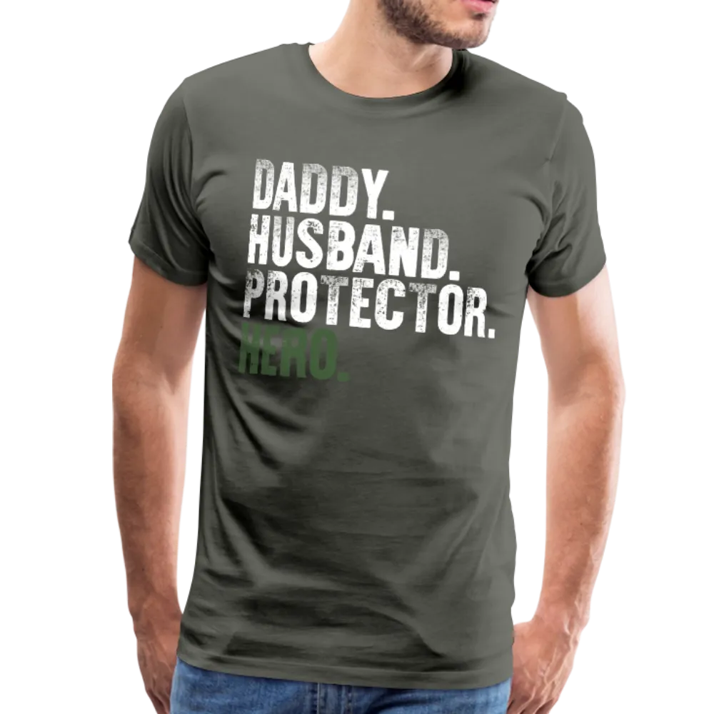 Daddy Husband Protector Hero Men's Premium T-Shirt (Ck1491)