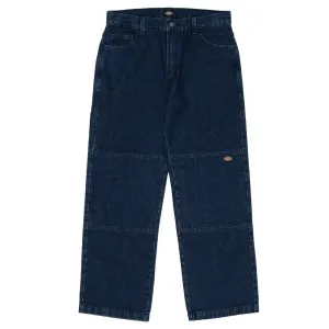 Dickies - 85-283 Double Knee Loose Fit Denim Jeans Rinsed Indigo