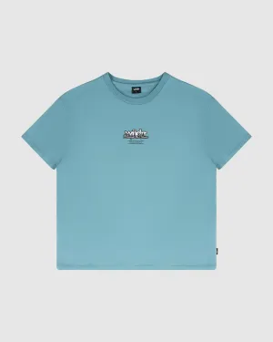 DISTURB BOX FIT TEE - DUSK BLUE