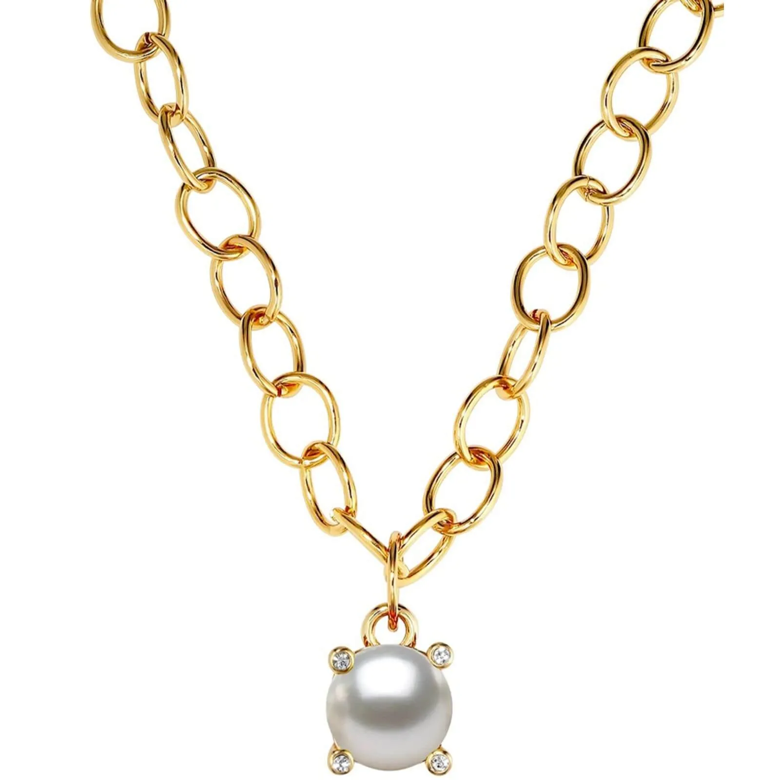 Dyrberg Kern Ramina Gold Necklace - White Pearl