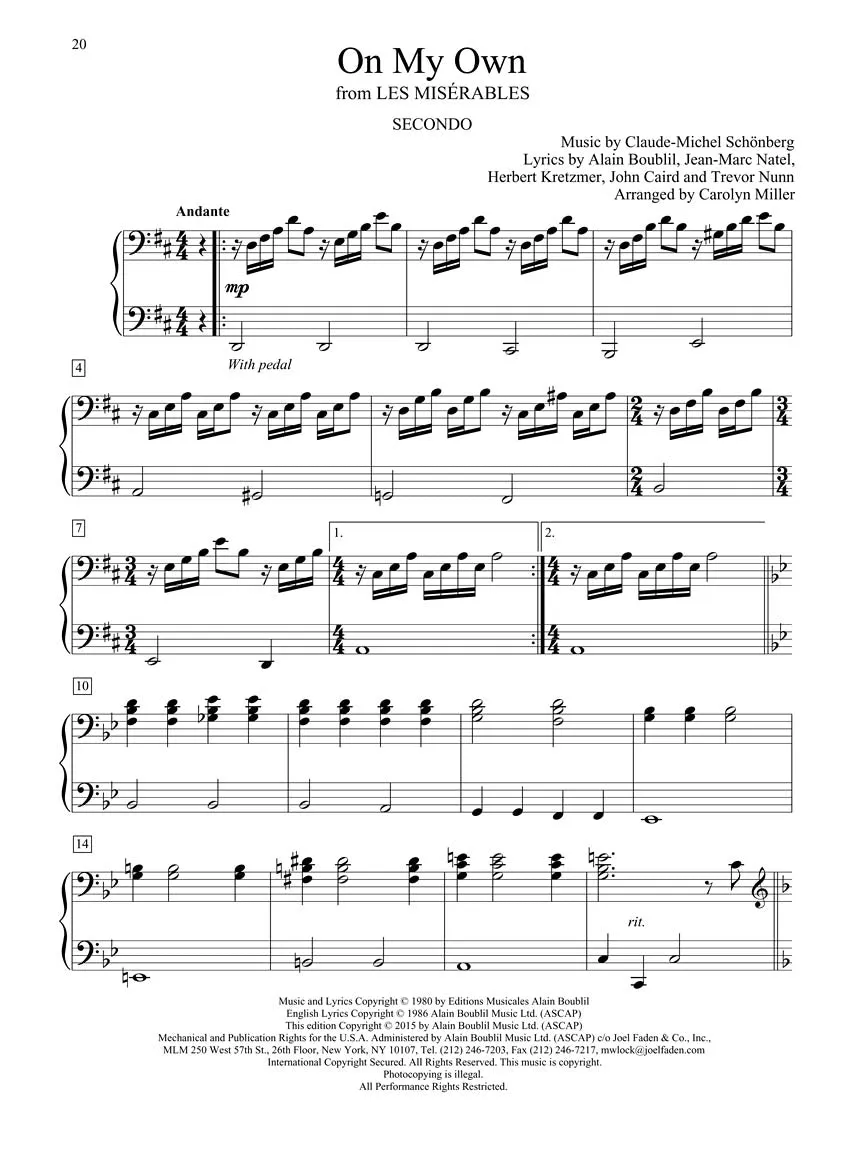 Easy Broadway Duets