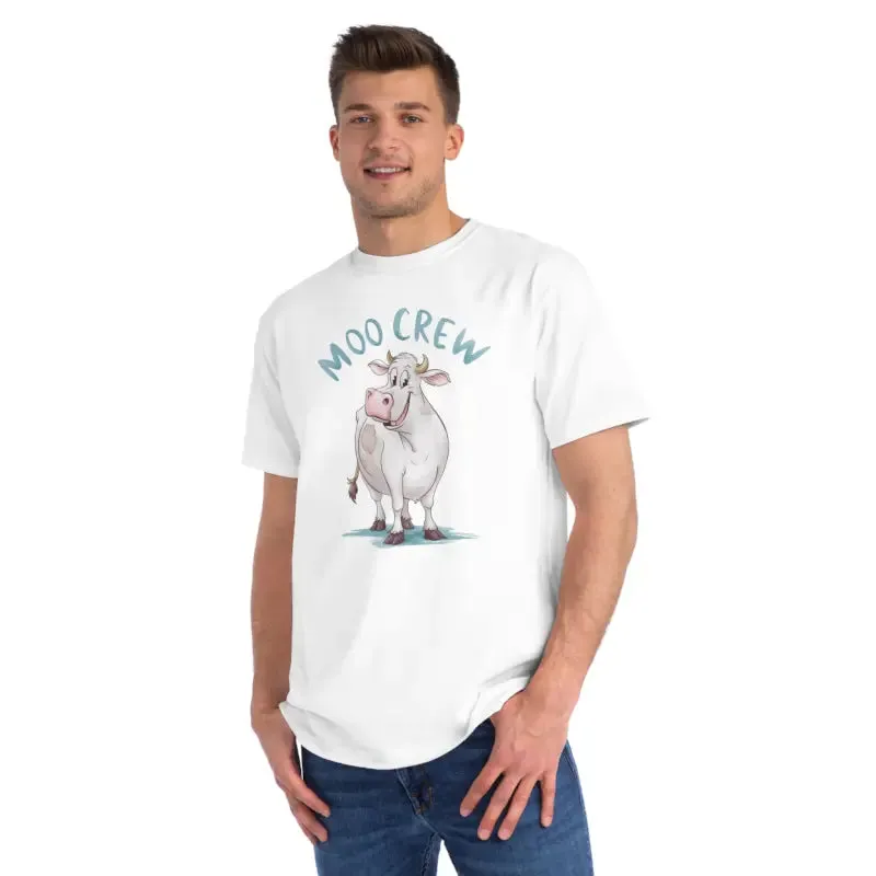 Eco Friendly Moo Crew Cow Tee for Cozy Vibes