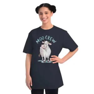 Eco Friendly Moo Crew Cow Tee for Cozy Vibes