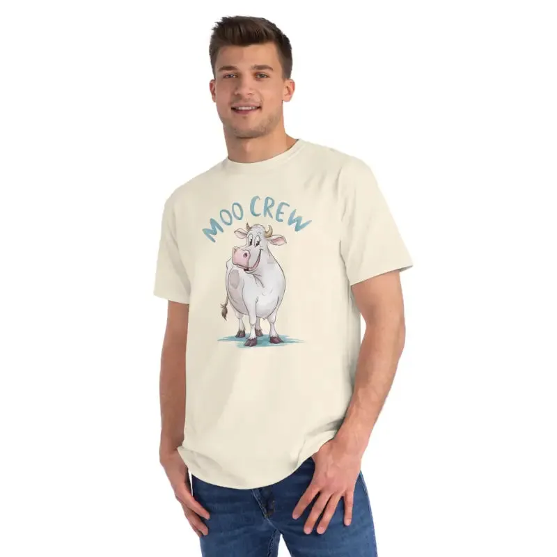 Eco Friendly Moo Crew Cow Tee for Cozy Vibes