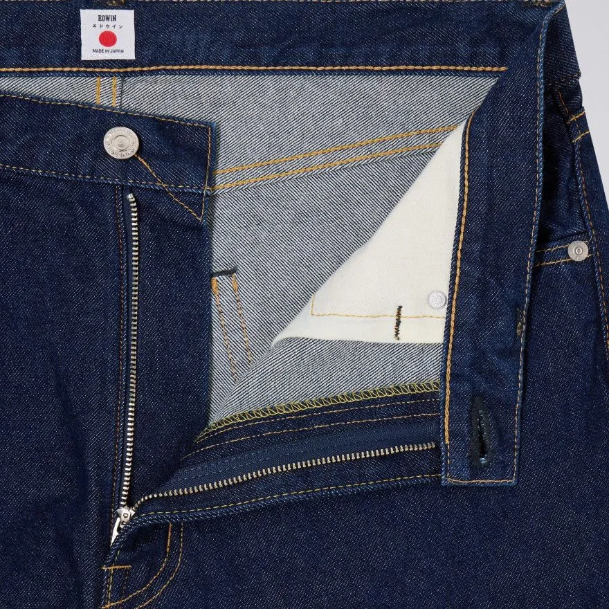 Edwin Loose Fit Kaihara Indigo Openend Denim Rinsed