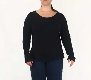 Elk black long sleeve top size 16
