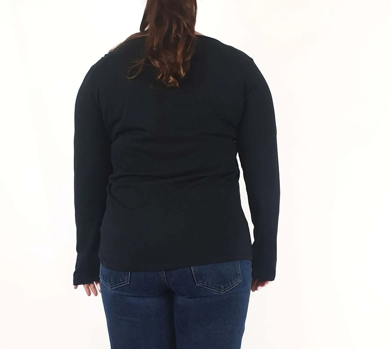 Elk black long sleeve top size 16