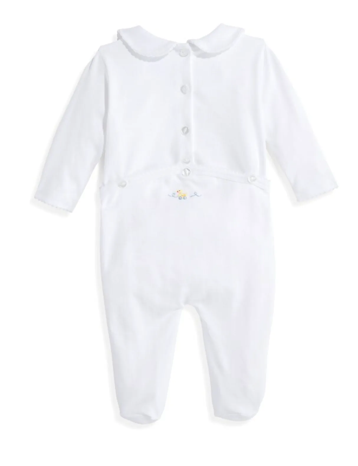 Embroidered Ducks Pima Footie