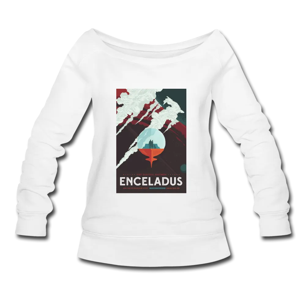 Enceladus' Icy Jets - Women's Wideneck Sweatshirt