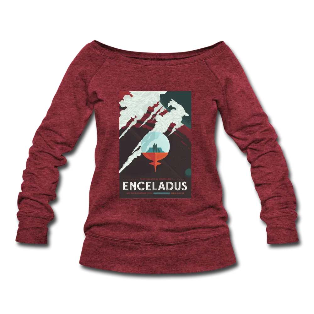 Enceladus' Icy Jets - Women's Wideneck Sweatshirt