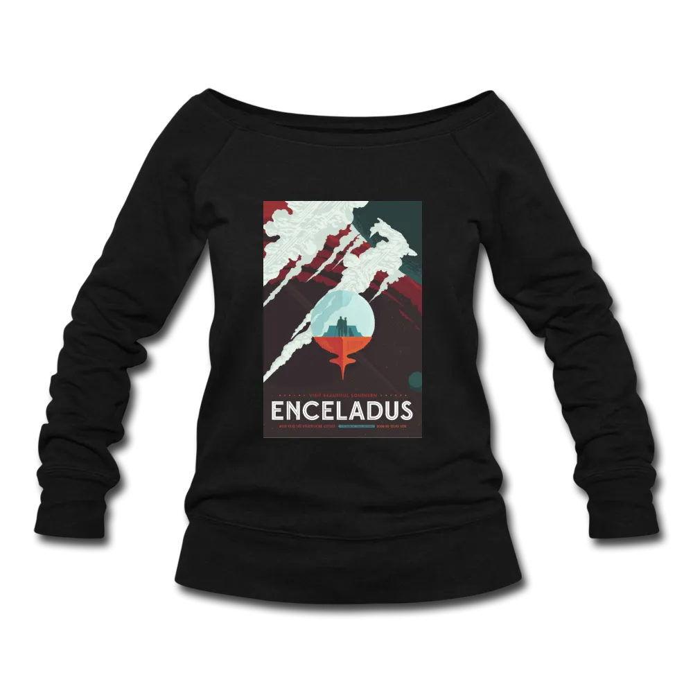 Enceladus' Icy Jets - Women's Wideneck Sweatshirt