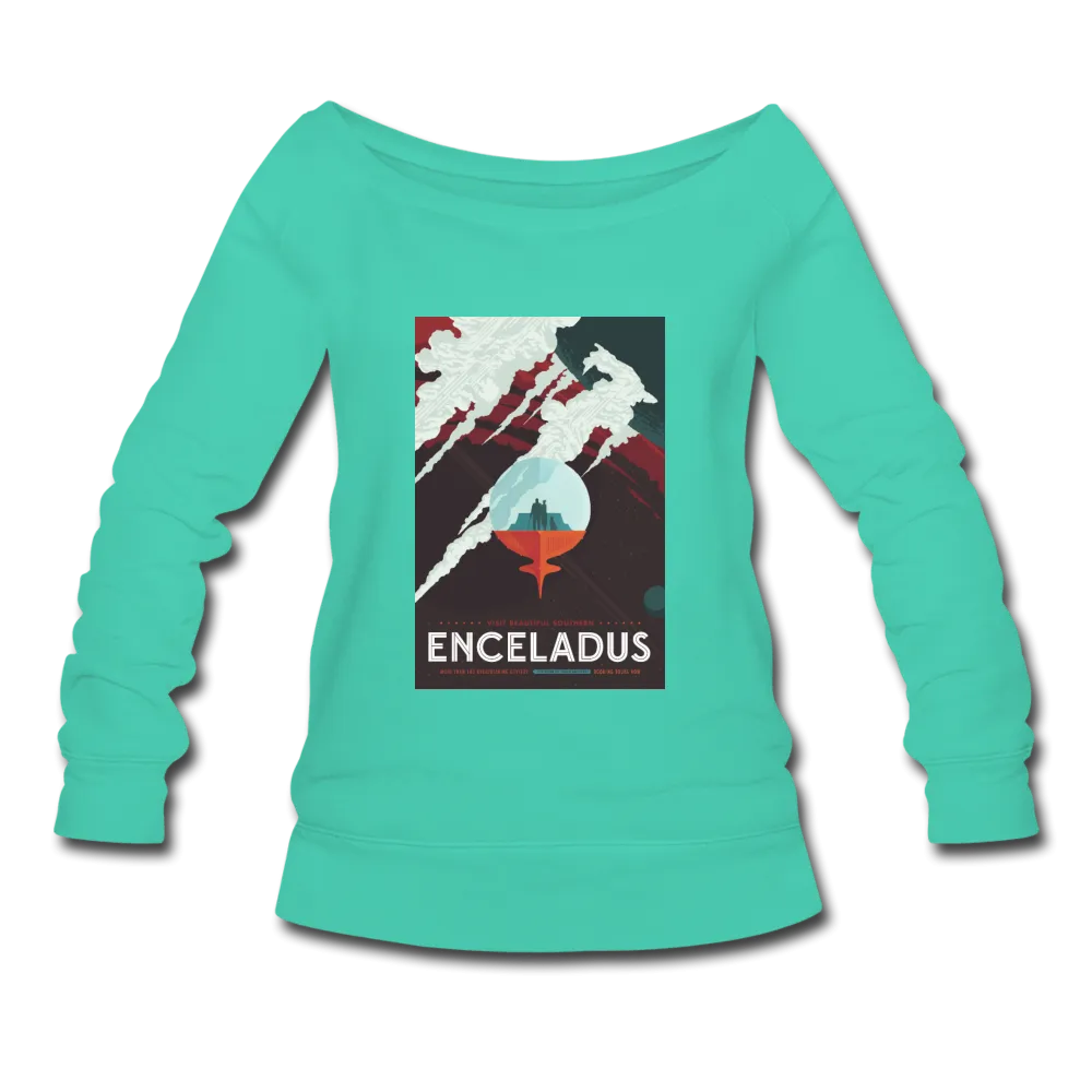 Enceladus' Icy Jets - Women's Wideneck Sweatshirt