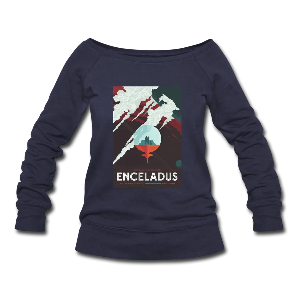 Enceladus' Icy Jets - Women's Wideneck Sweatshirt