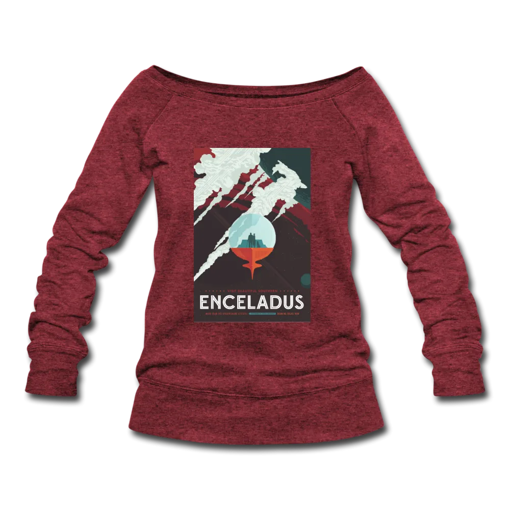 Enceladus' Icy Jets - Women's Wideneck Sweatshirt