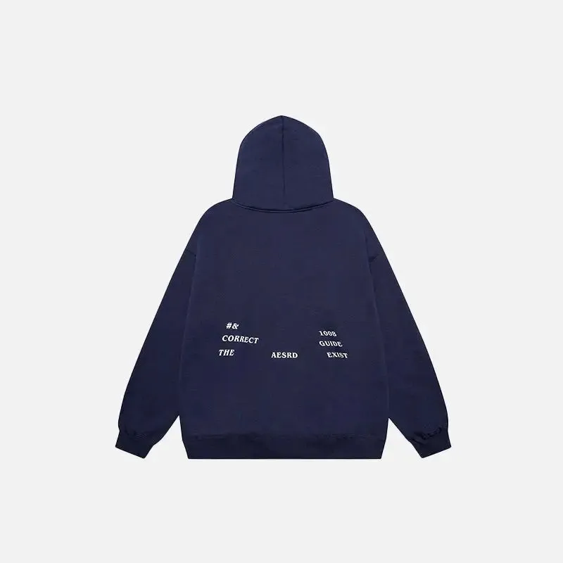 Endless Road Solid Color Y2K Hoodie for Timeless Style
