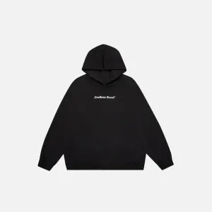 Endless Road Solid Color Y2K Hoodie for Timeless Style