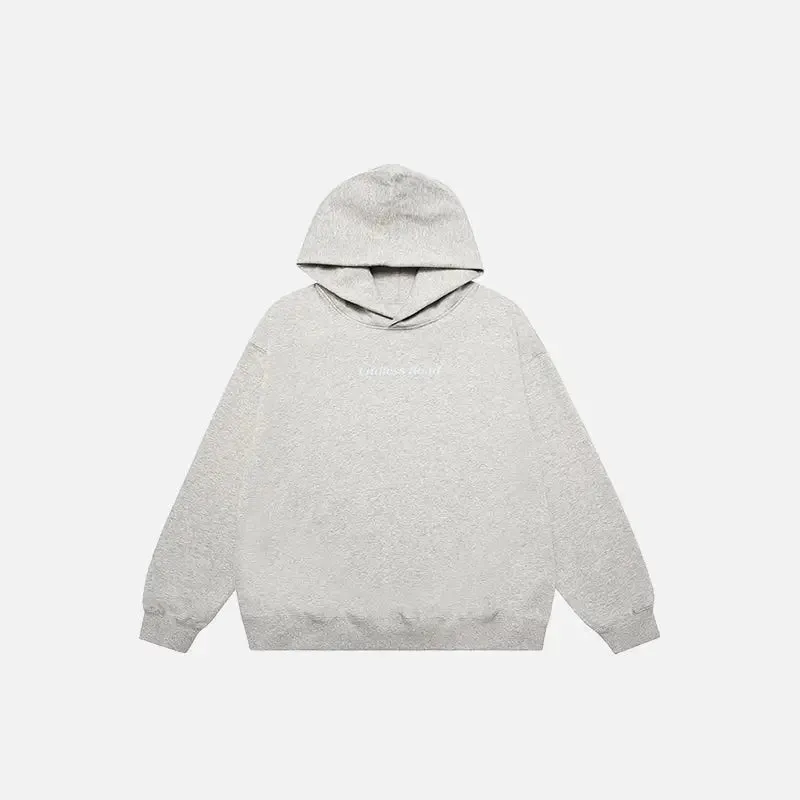 Endless Road Solid Color Y2K Hoodie for Timeless Style