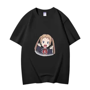 Fashion Anime Chuunibyou demo koi ga shitai Dekomori Sanae 230g GSM Hipster Style Oversized Cotton T-shirt