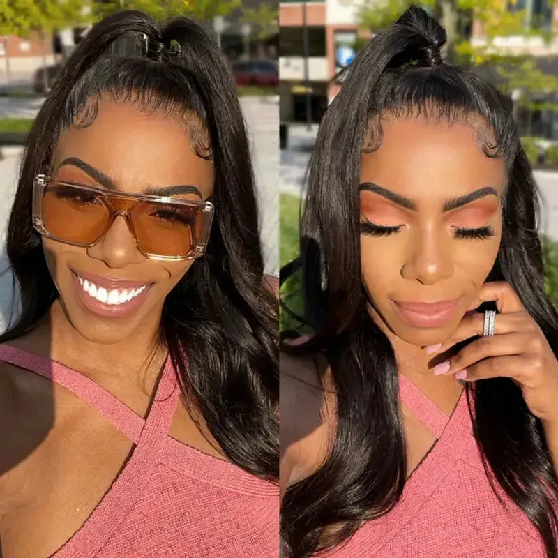 Flash Sale Invisi-Strap Snug Fit 360 HD Transparent Lace Wig Bleached Knots