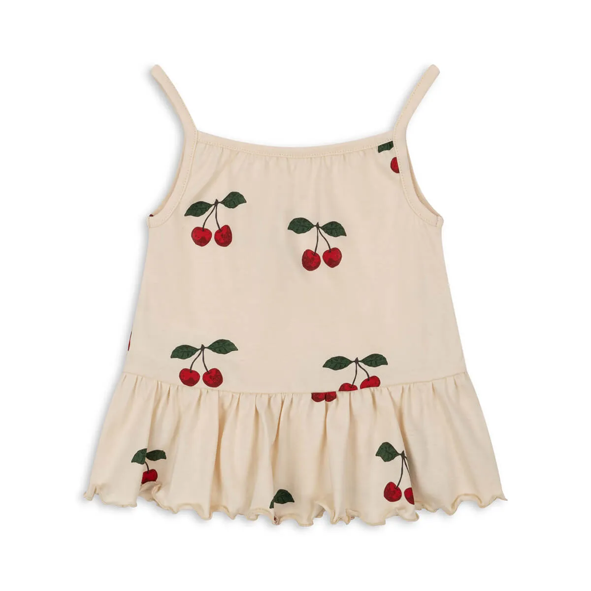 Frill Strap Top - Top aus Bio-Baumwolle GOTS Modell: "Lin"