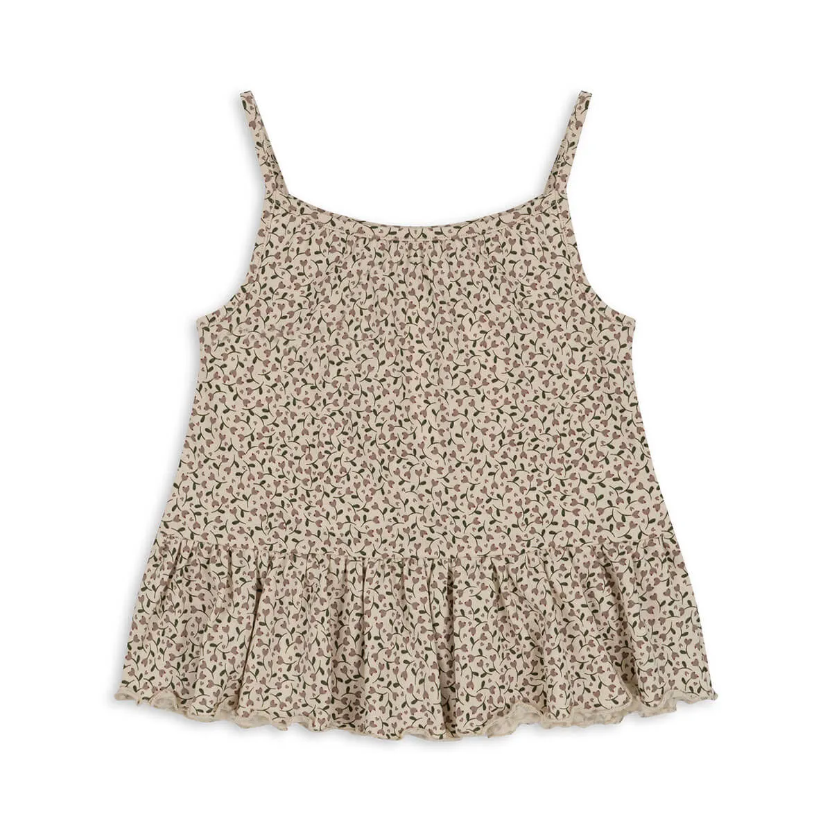 Frill Strap Top - Top aus Bio-Baumwolle GOTS Modell: "Lin"