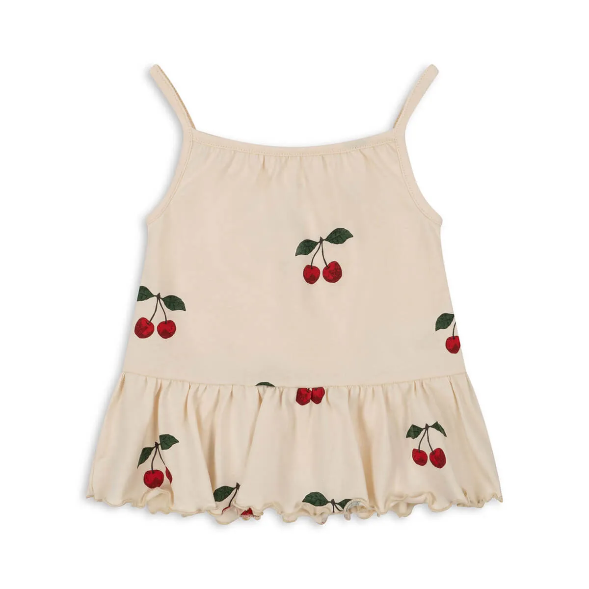 Frill Strap Top - Top aus Bio-Baumwolle GOTS Modell: "Lin"