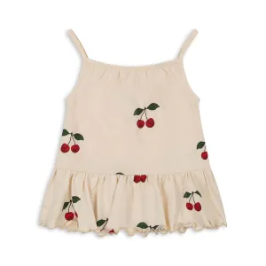 Frill Strap Top - Top aus Bio-Baumwolle GOTS Modell: "Lin"