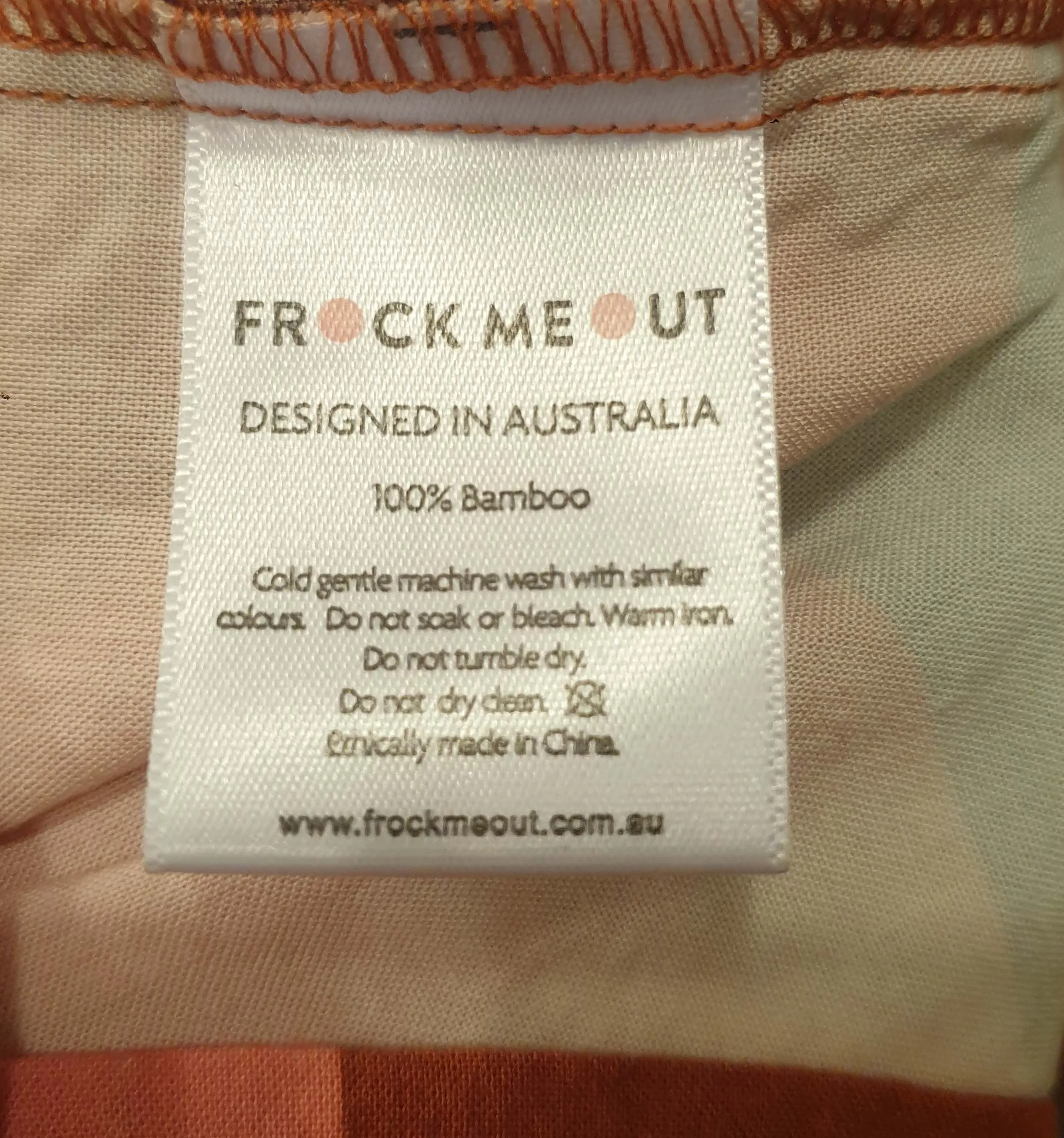 Frock Me Out bamboo autumnal-toned long sleeve top size XS, best fits 8