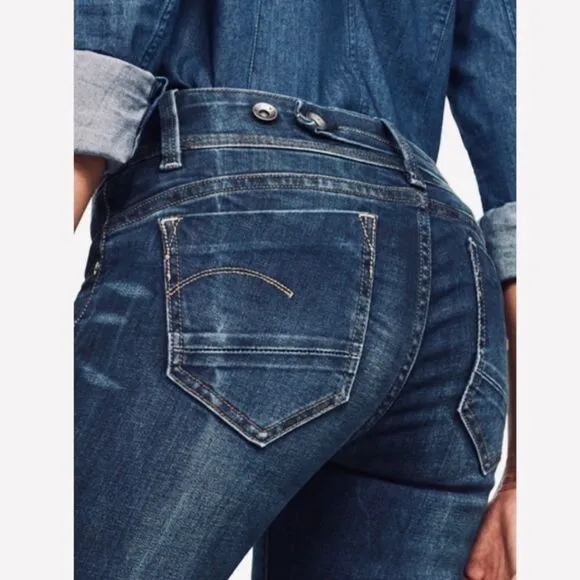 G-Star Midge Mini Bell Ankle Jeans Size 25