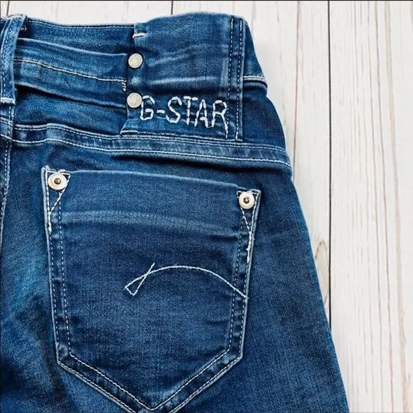 G-Star Midge Mini Bell Ankle Jeans Size 25