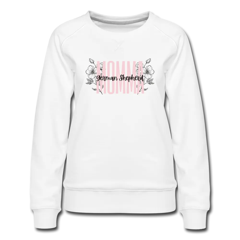German Shepherd Momma Floral-Women’s Premium Sweatshirt