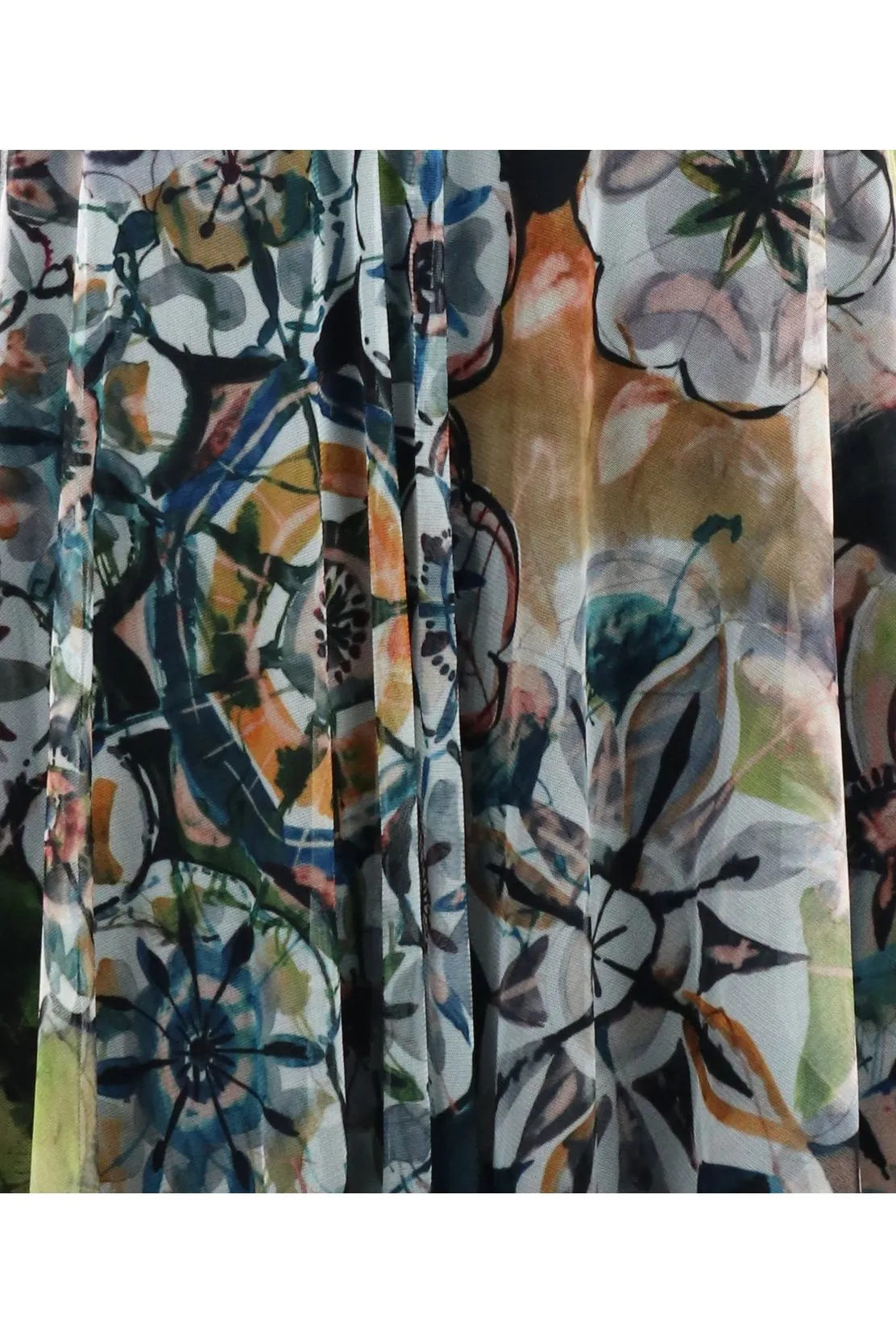 GILLY Sheer Long and Wide Print Shawl