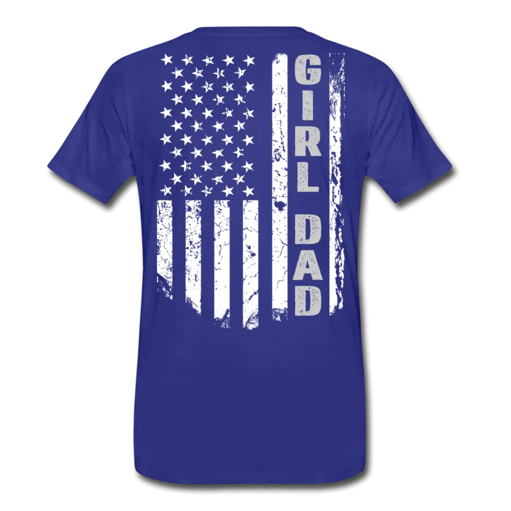 Girl Dad American Flag Men's Premium T-Shirt