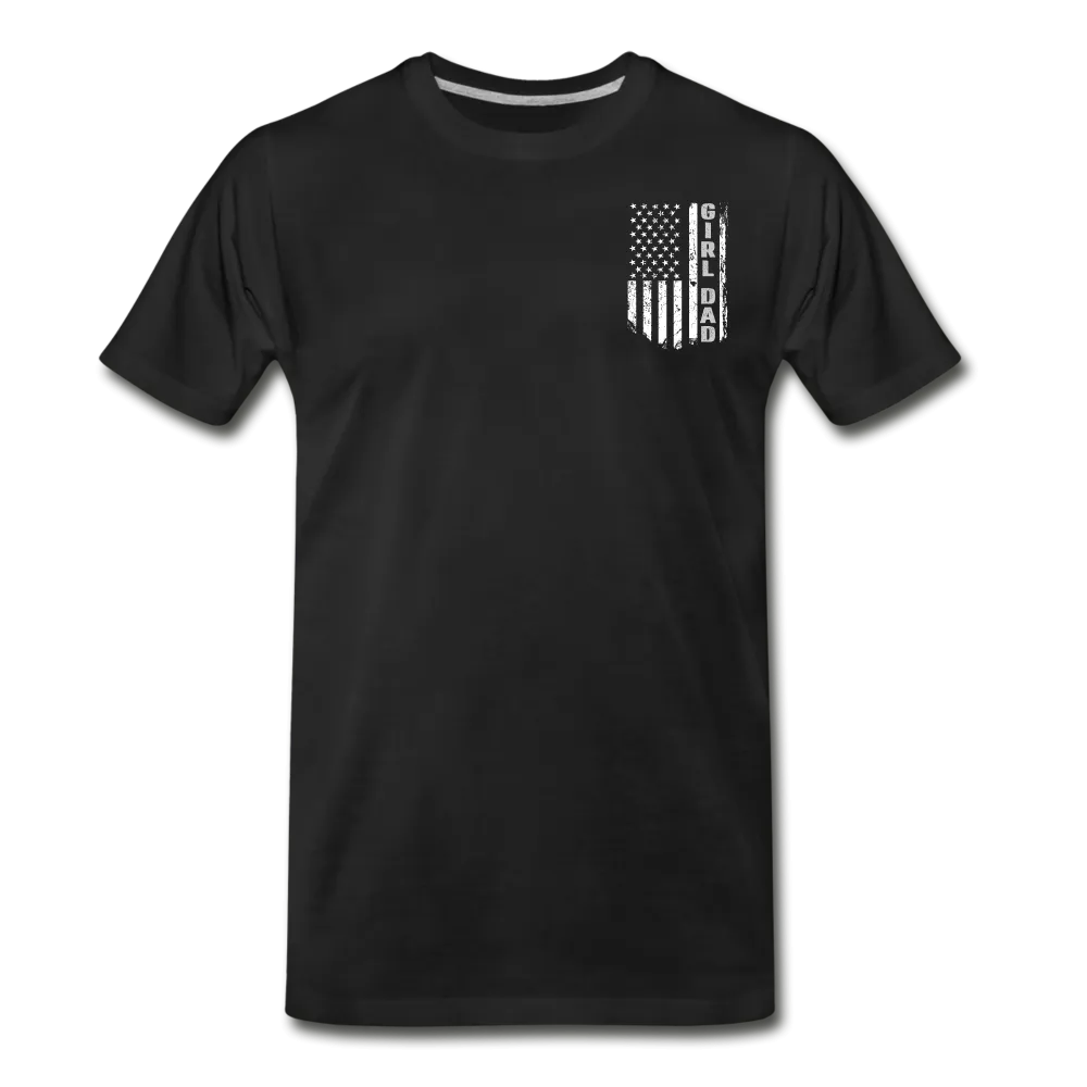 Girl Dad American Flag Men's Premium T-Shirt