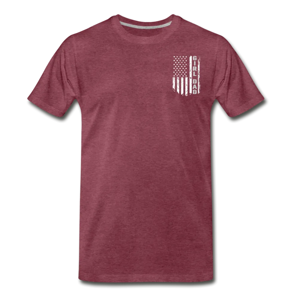 Girl Dad American Flag Men's Premium T-Shirt