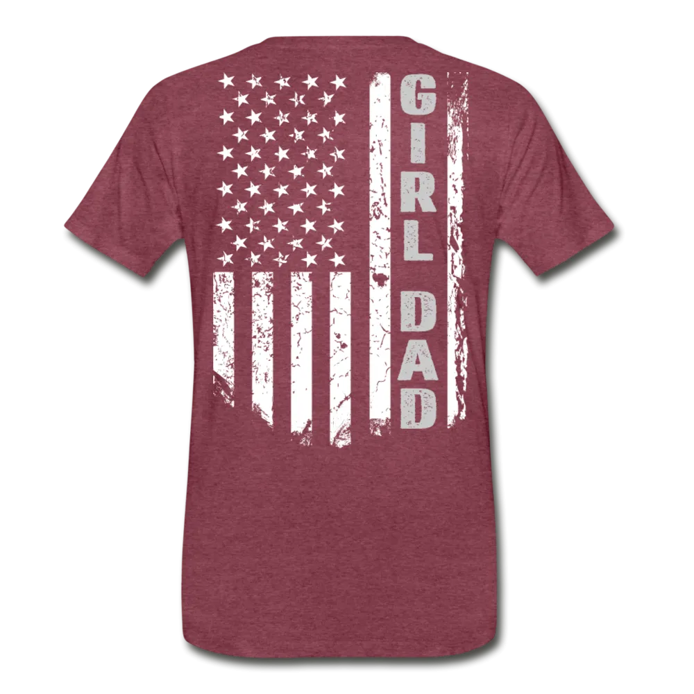 Girl Dad American Flag Men's Premium T-Shirt