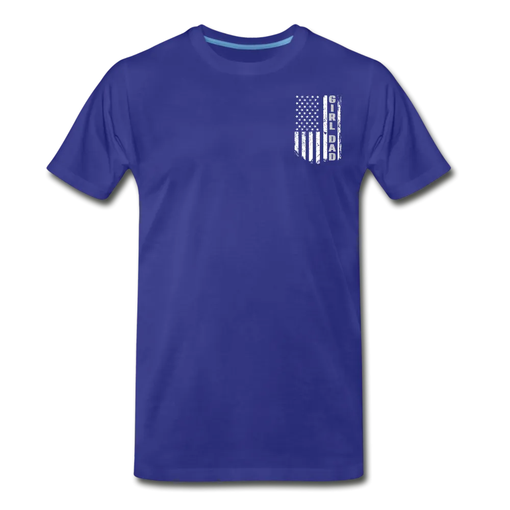 Girl Dad American Flag Men's Premium T-Shirt