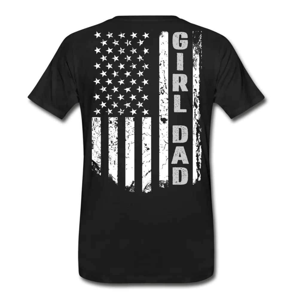 Girl Dad American Flag Men's Premium T-Shirt
