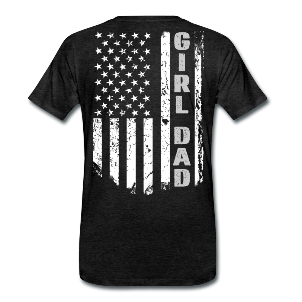 Girl Dad American Flag Men's Premium T-Shirt