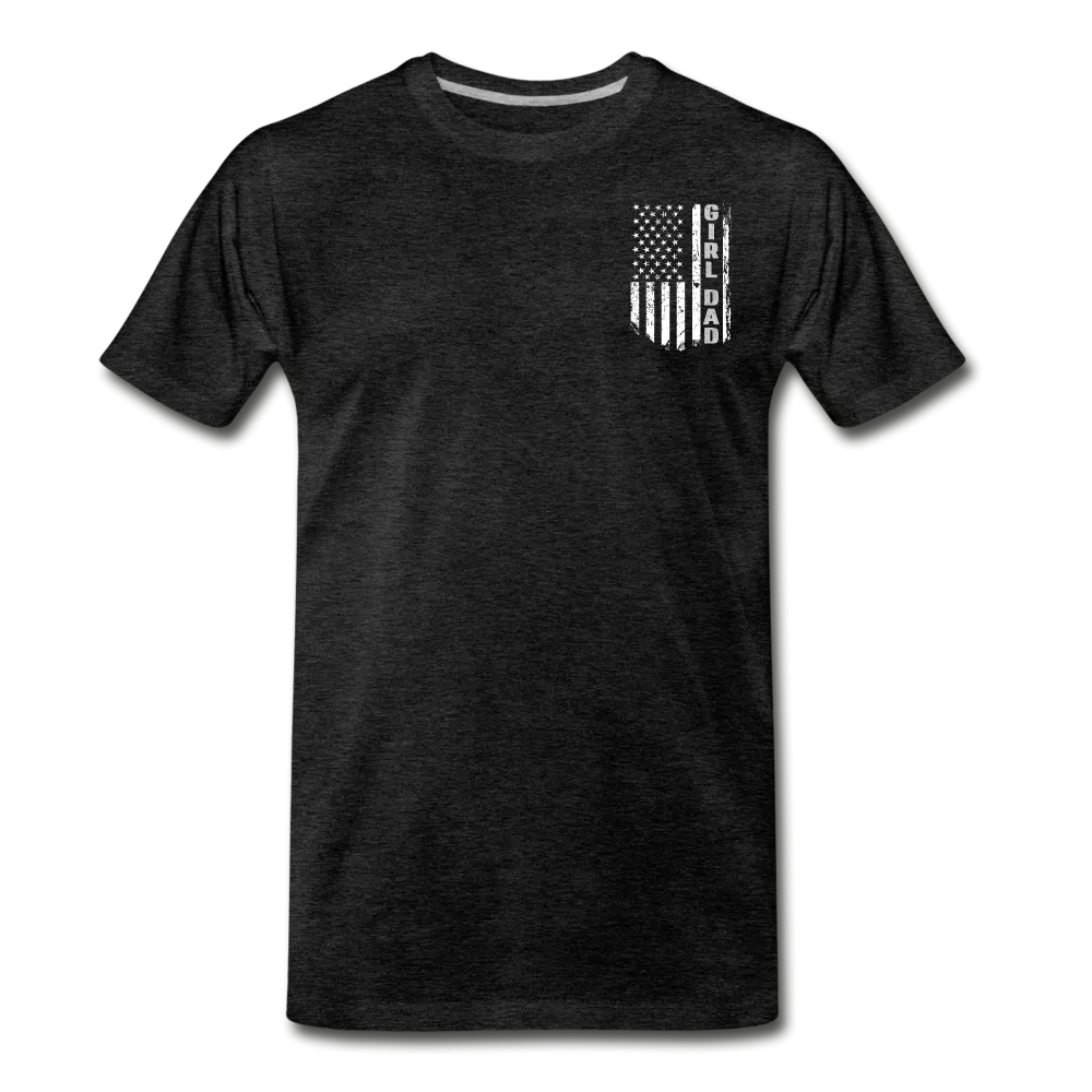Girl Dad American Flag Men's Premium T-Shirt
