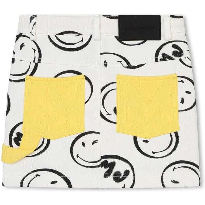 Girls White Marc Jacobs X Smileyworld Skirt