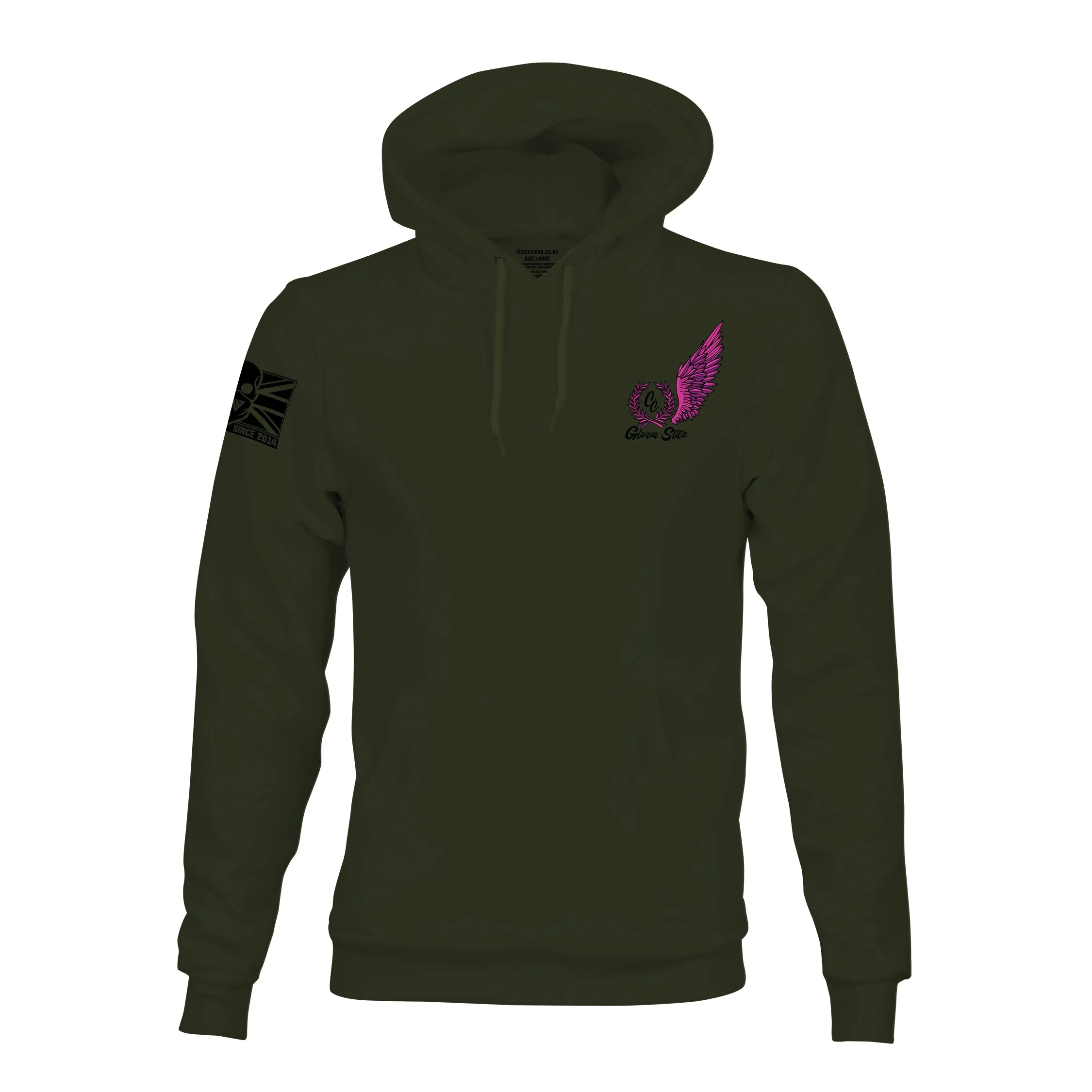 GLORIA STITZ PINK TAG HOODIE