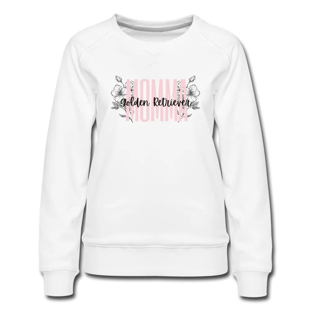 Golden Retriever Momma-Floral Women’s Premium Sweatshirt