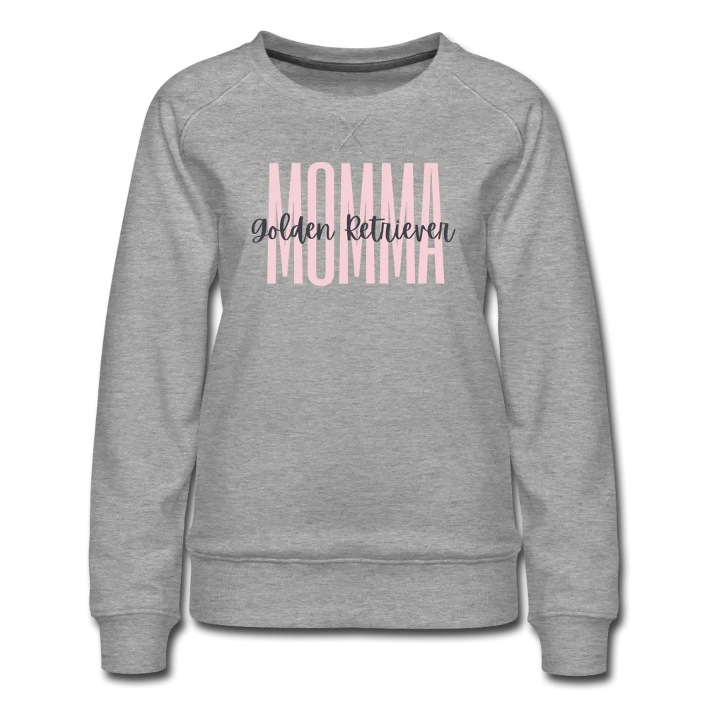 Golden Retriever Momma-Floral Women’s Premium Sweatshirt