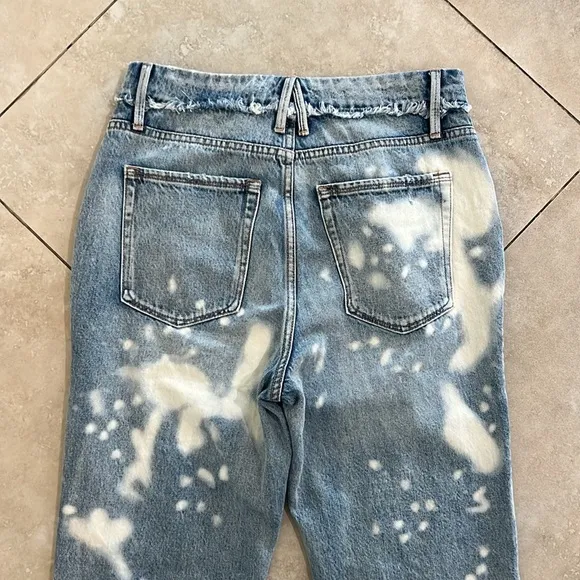 GOOD AMERICAN Acid Wash 90’s Style Jeans Size 6/28