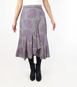 Gorman purple and white striped skirt size 10