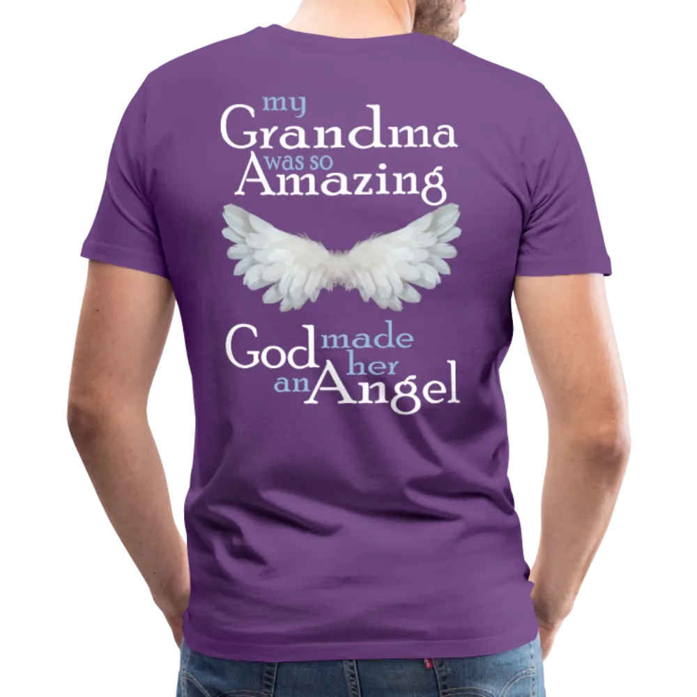 Grandma Amazing Angel Men's Premium T-Shirt (CK1890U)