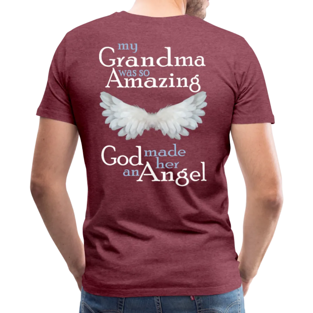 Grandma Amazing Angel Men's Premium T-Shirt (CK1890U)
