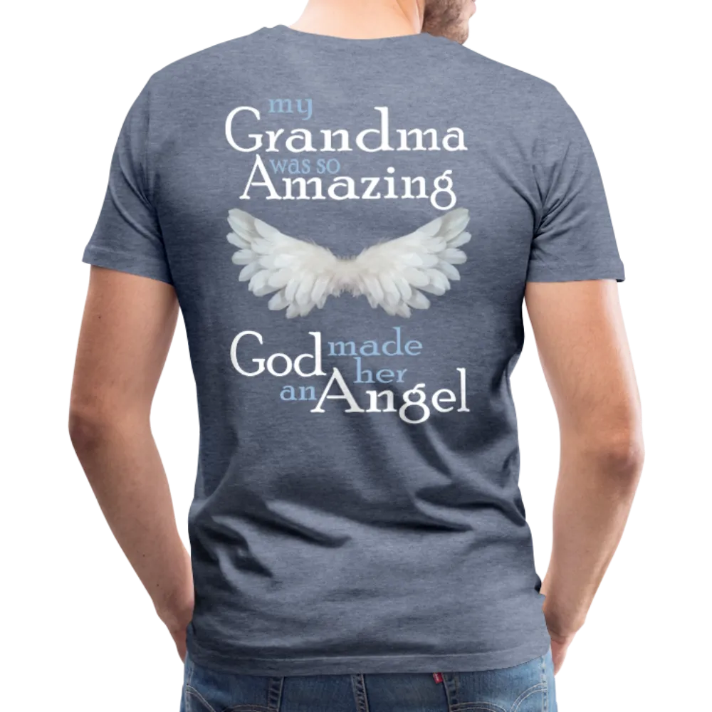 Grandma Amazing Angel Men's Premium T-Shirt (CK1890U)