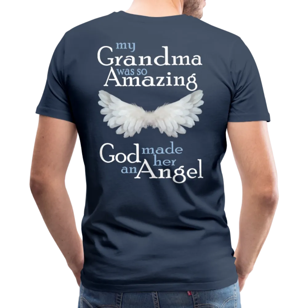Grandma Amazing Angel Men's Premium T-Shirt (CK1890U)